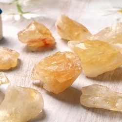 Natural Brazilian topaz raw ore quartz mineral crystal specimen yellow mine room tank decorative landscape ornamental stone