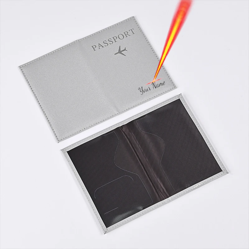 

Sparkling Starlight Passport Cover Women Custom Name Passport Holder Fashion Trave Wallet Pu Case for Passports