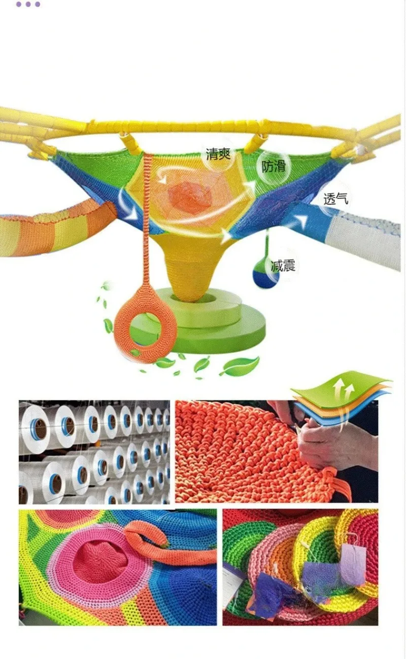 Rope net tribe household children's swing, indoor and outdoor playground kindergarten hand-woven swing hanging chair