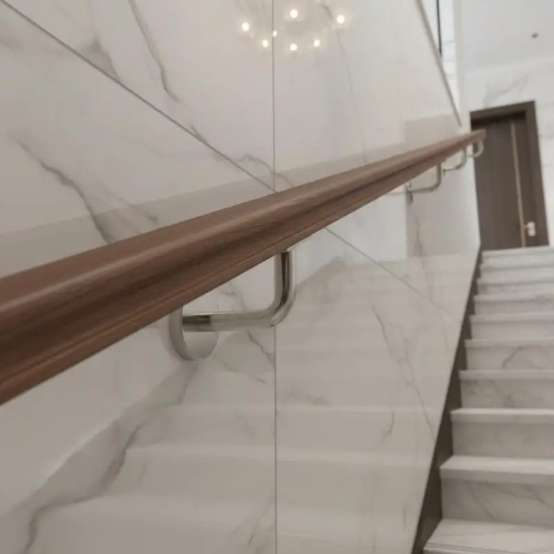 Handrail Bracket Stainless Steel Wall Support Hand Rail Balustrade Mopstick Wall Mounted Handrail Bracket Fixing Accessories