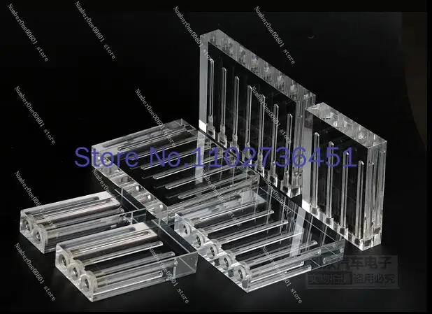 Auto Motorolie Olie Kwaliteit Comparator Kan Worden Omgedraaid Acryl Glas Demonstratie Stand Olie Viscositeit Test Tool Comparator