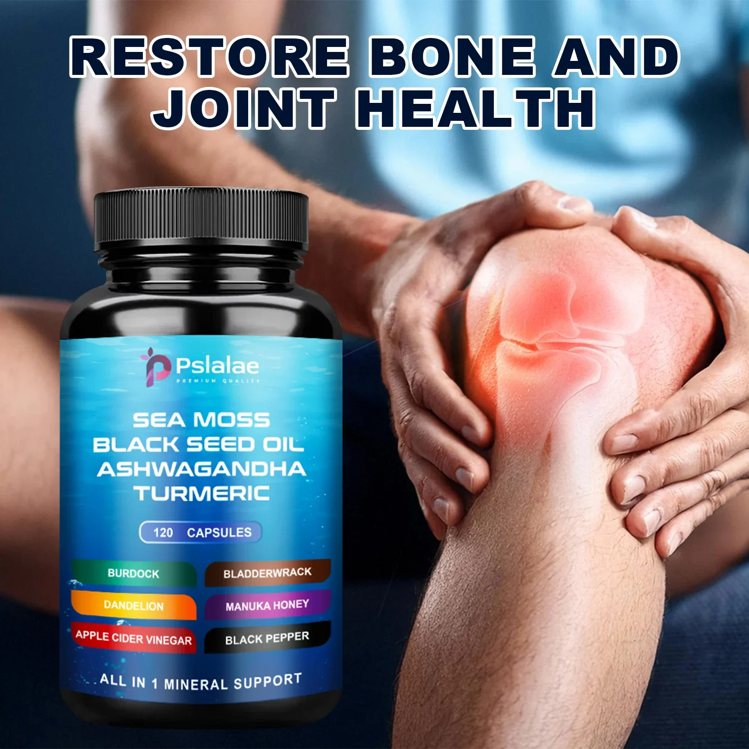 

Морской мох + масло черных семян + Апевандаха + Куркума - Для кожи, способствует здоровью кишечника и пищеварению, повышает иммунитет