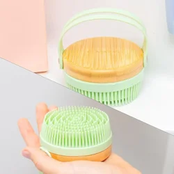 Newest Wooden Body Scrubber Exfoliating Soft Bristle Bath Brush Durable Body Wash Scrubber Bathing Accessory Body Massage Tools