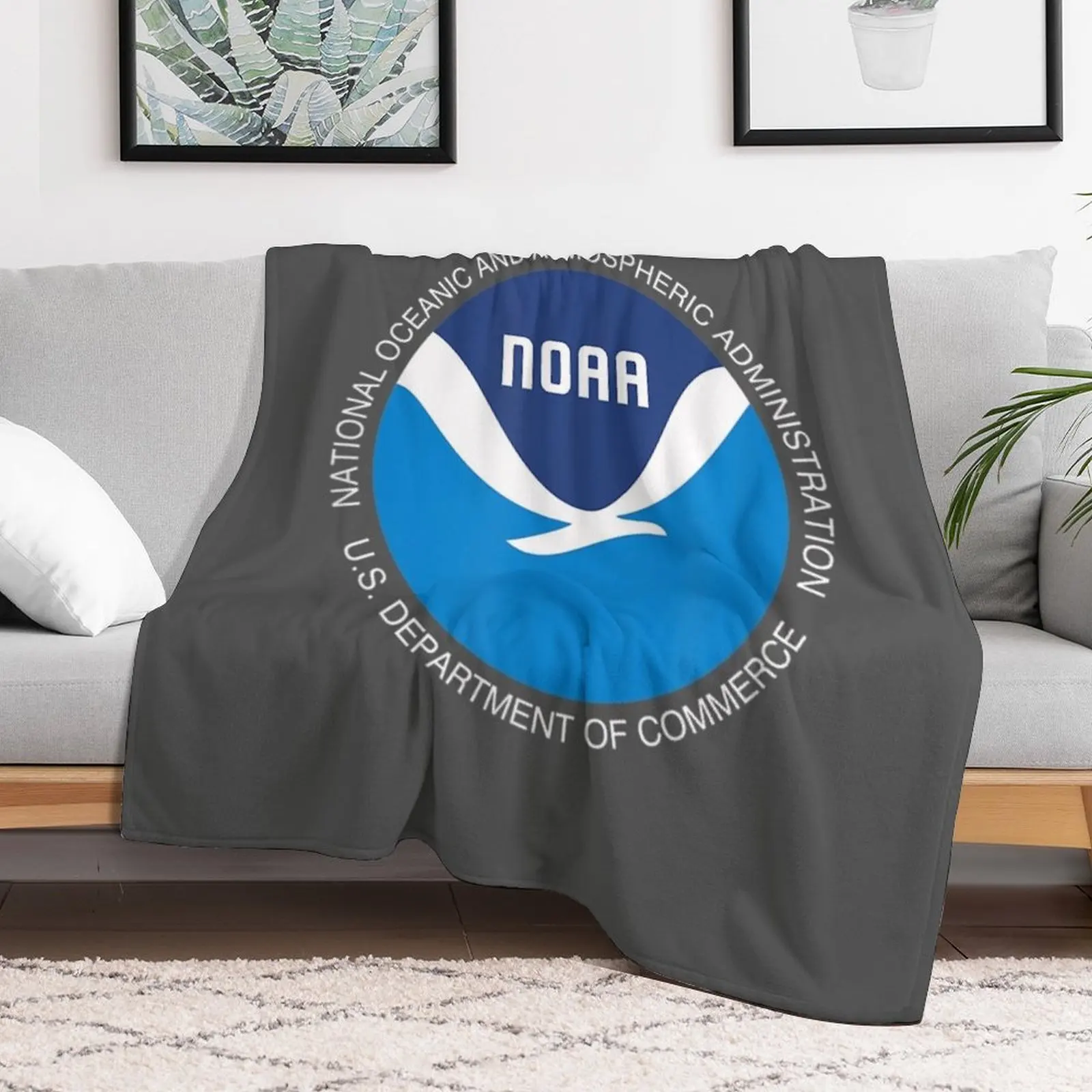 NOAA National Oceanic and Atmospheric Administration Throw Blanket wednesday Custom Blankets