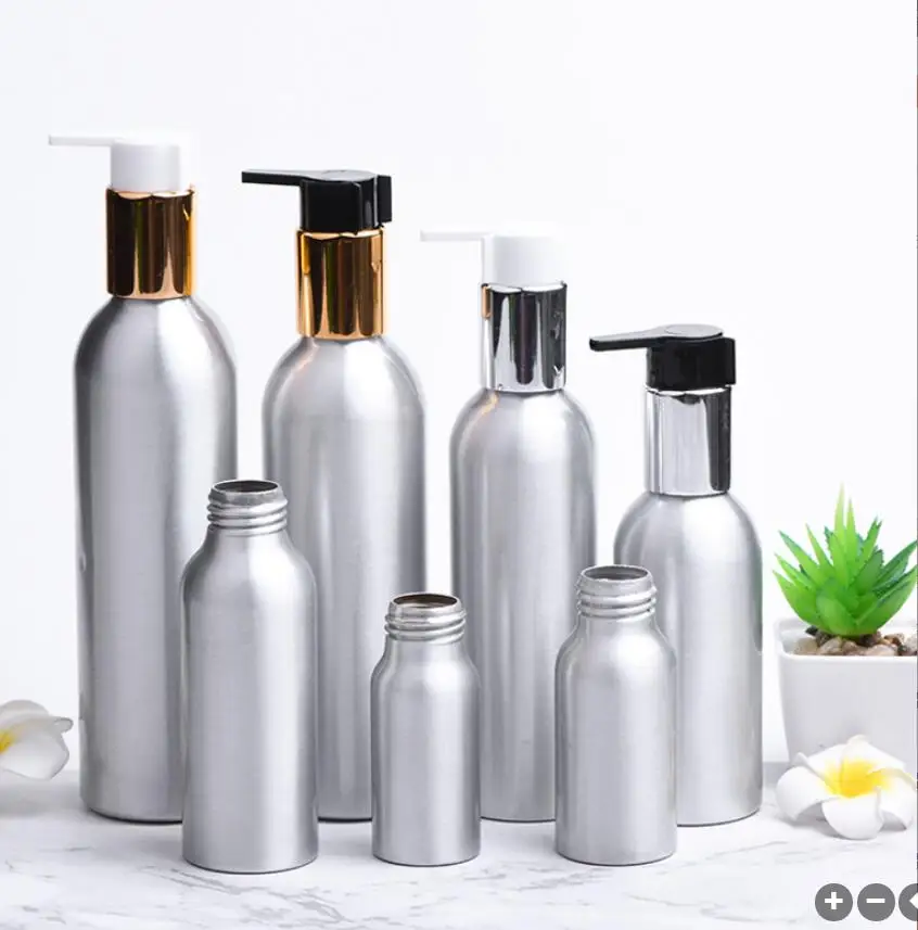 30ml50ml100ml120ml150ml200ml250ml Aluminium bottle lotion emulsion foundation essence toner water skin care cosmetic packing