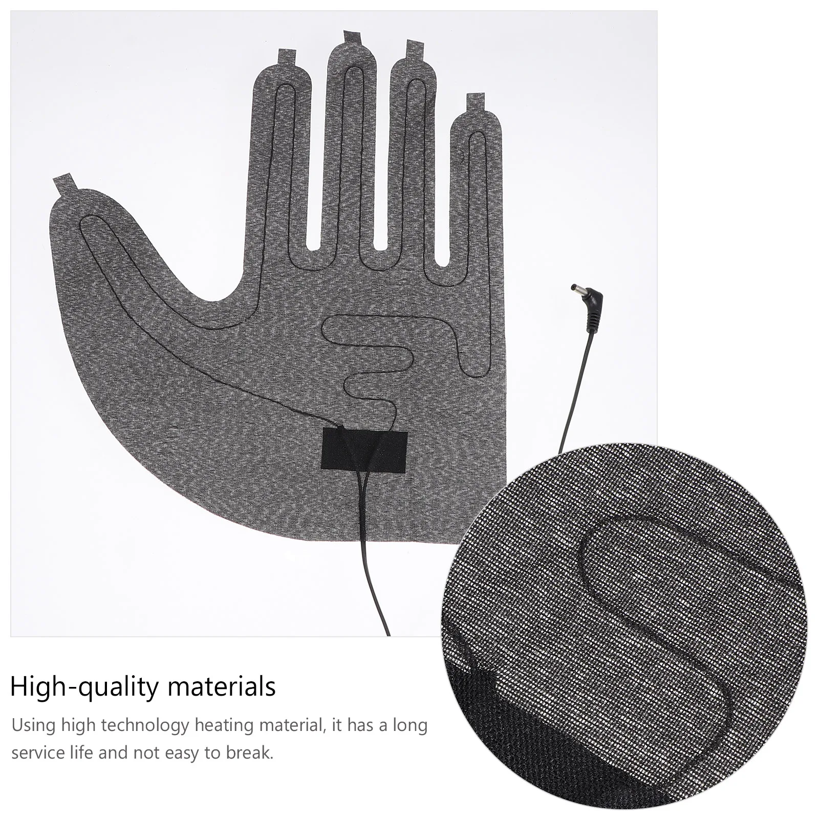 

1 Pair Powered Heating Thermal Gloves Pad Portable Lightweight Rechargeable Winter Gloves 3 Temperature Settings