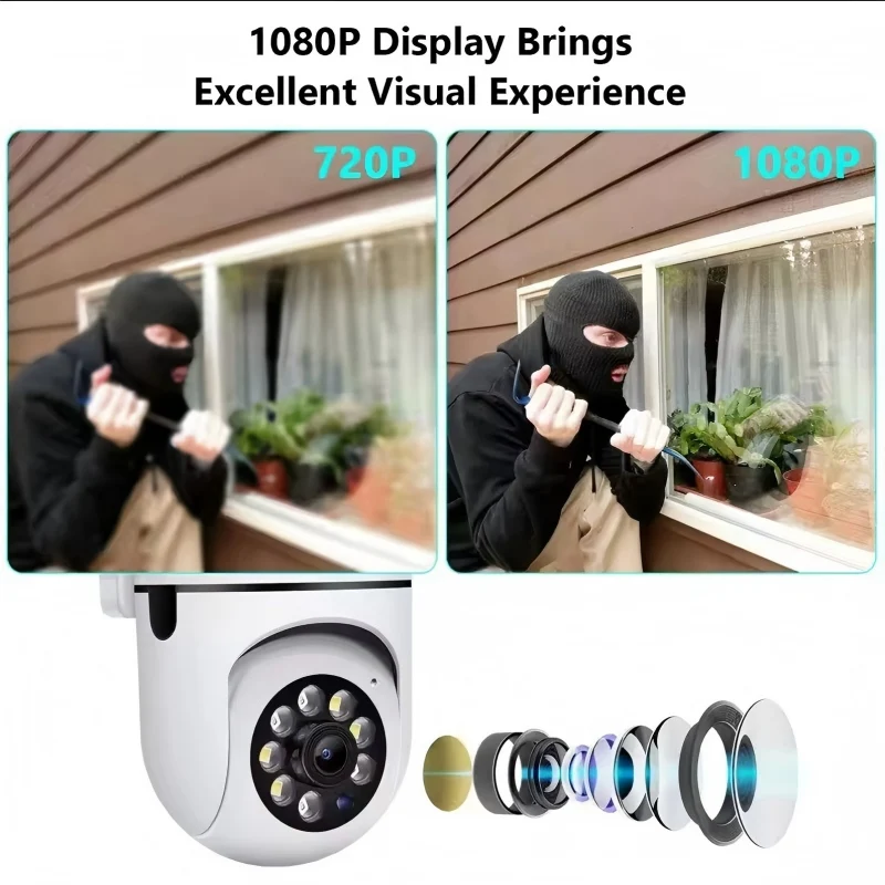 A7 Wireless Monitoring Camera 360 degree intercom 5MP Home Security Camera Remote HD Night Vision Camera Monitor Smart Home