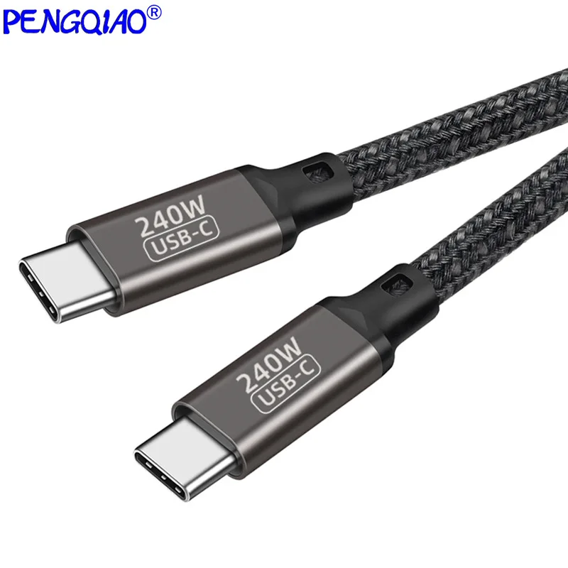 USB c타입 고속 충전 케이블, 5A, 240W100 W, 화웨이 P40 메이트 30, 샤오미 레드미용, 휴대폰 안드로이드 핸드폰 충전기 c타입 데이터 코드