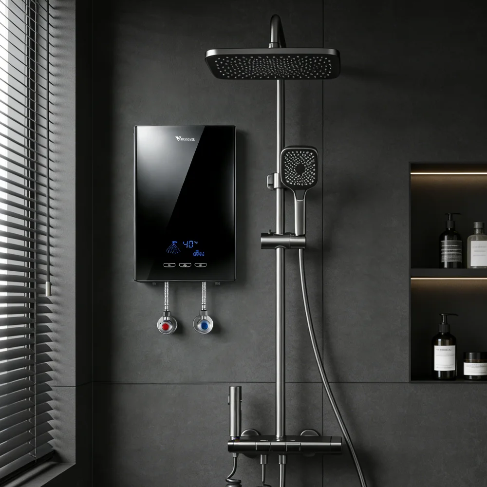 Smart Instant Water Heater 220V 6500W Electric Hot Water Heater Tankless Instantaneous Geysers Indoor For Hotel Shower