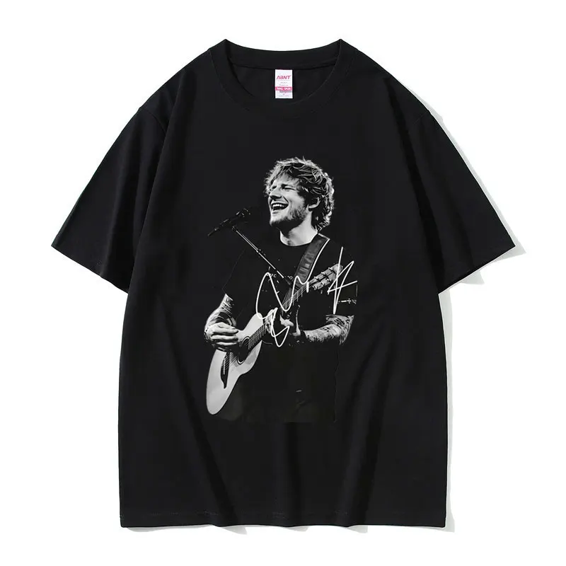 Ed Sheeran Graphic T-shirt Men Women Clothing Fashion Casual Oversized T Shirts Men's 100% Cotton Crewneck Short Sleeve T-shirts
