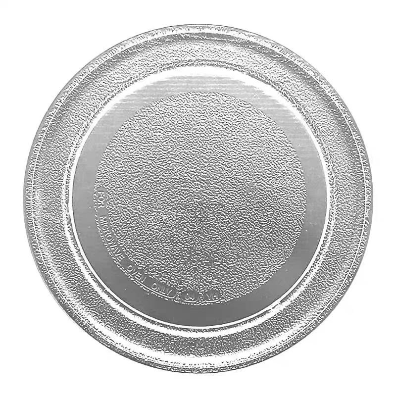 24.5cm flat bottom Microwave Plate Spare Microwave Dish Durable Universal Microwave Turntable Glass Plate Round Replacement Pla