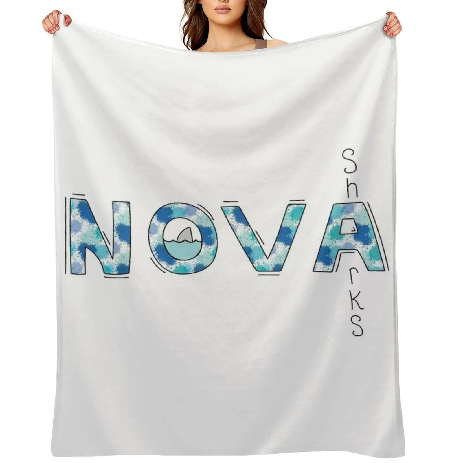 NSU Sharks Throw Blanket anime Soft Decorative Throw Thin Blankets