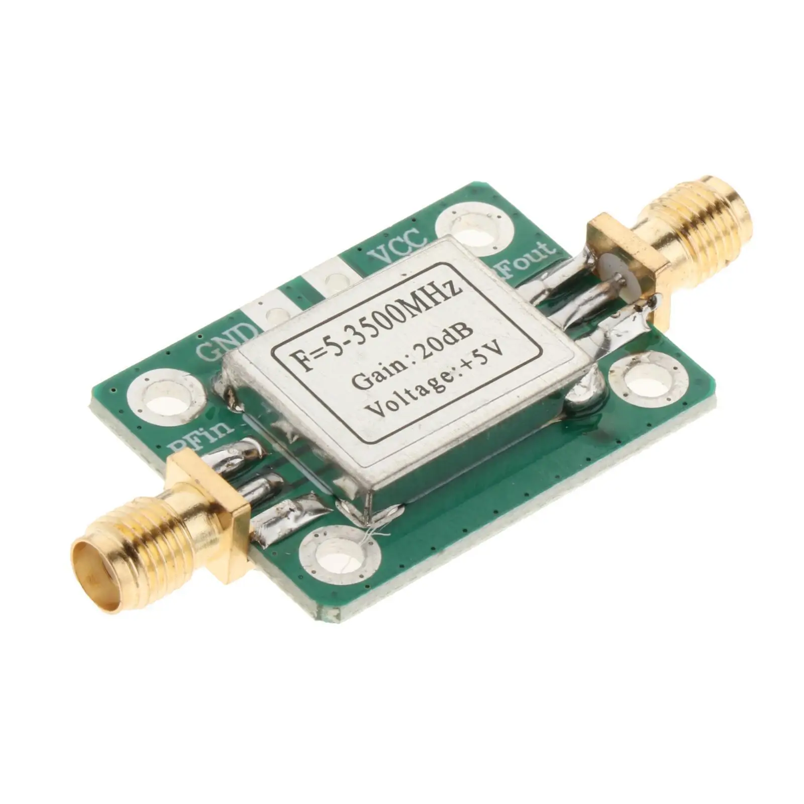 Low Noise Amplifier, LNA Low Noise 20dB Flatness RF Amplifier with Shell for Shortwave Radio Remote Control Receiver