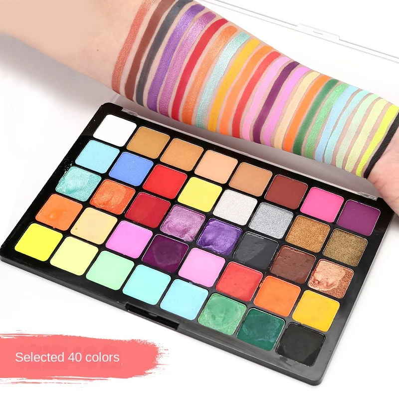 40 colors sub gloss water soluble Body painting Halloween Christmas makeup children\'s face color