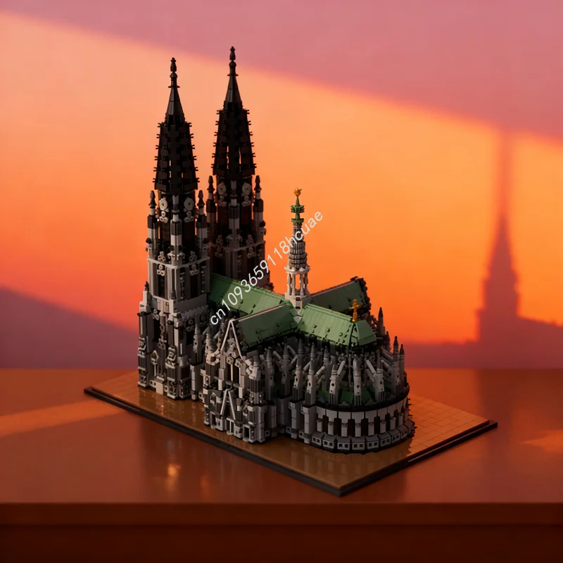 

8348 шт. MOC Одеколонный собор, архитектурная модель, строительные блоки, сборка игрушек «сделай сам», идея, образование, Рождественский подарок, детский день рождения