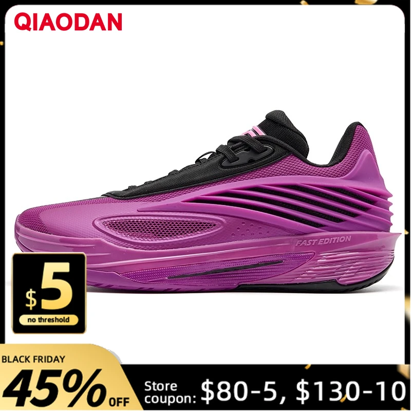 

QIAODAN Men Basketball Sneakers 2025 Shock-Absorbing Sports Shoes Lightweight Low-Top Professional Basketball Shoes QXA013254102