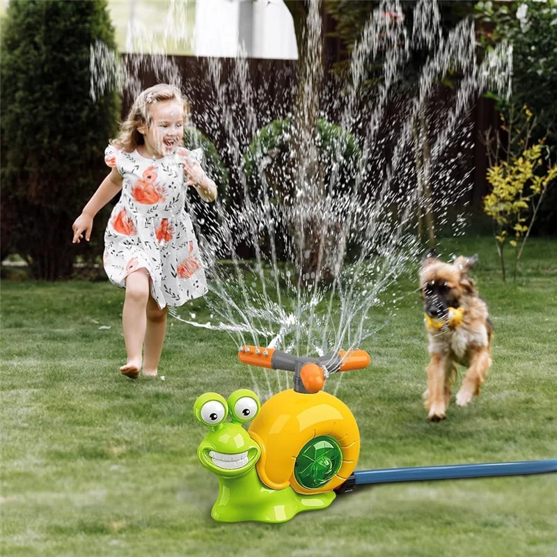 

Water Sprinkler Baseball Kids Outdoor Play , 2 In 1 Snail Water Outside With 2 Sprinkler Heads For Boys Girls