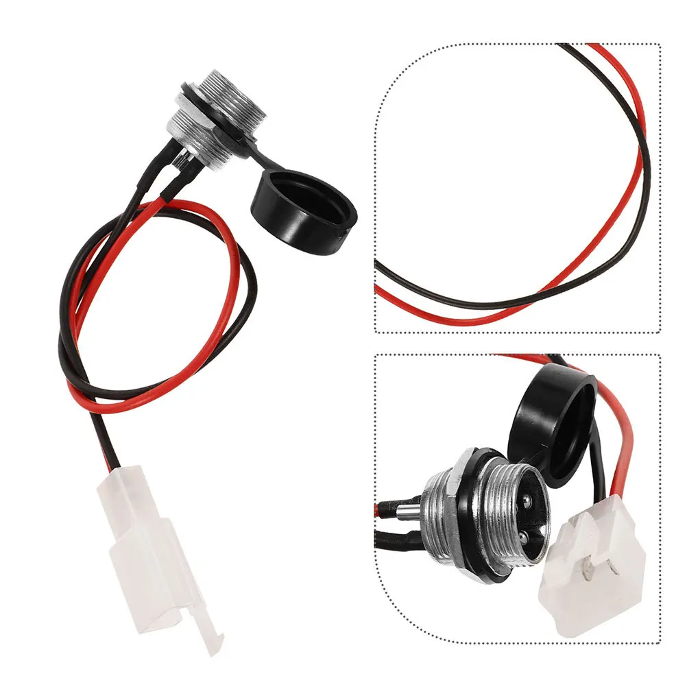 

3Pcs Electric Scooter Charging Port Connector 49cc Sturdy Easy Install Compatible Various Models Electric Bike Parts