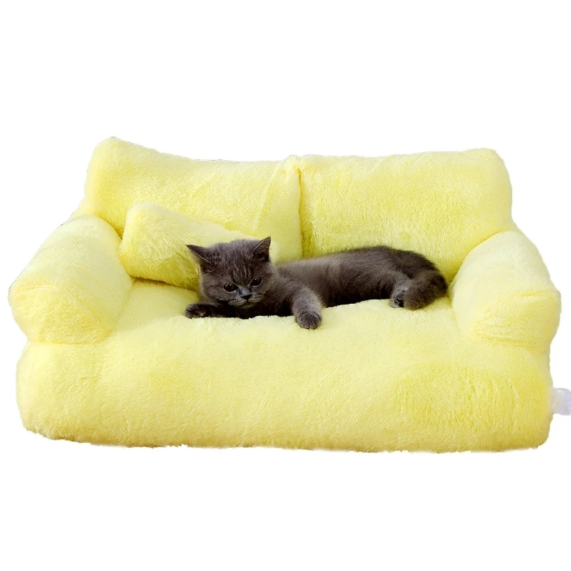 Creative Pet Couch Bed Detachable Cover Nest for Dogs and Cats Soft Plush Comfortable Sofa Multiple Colors