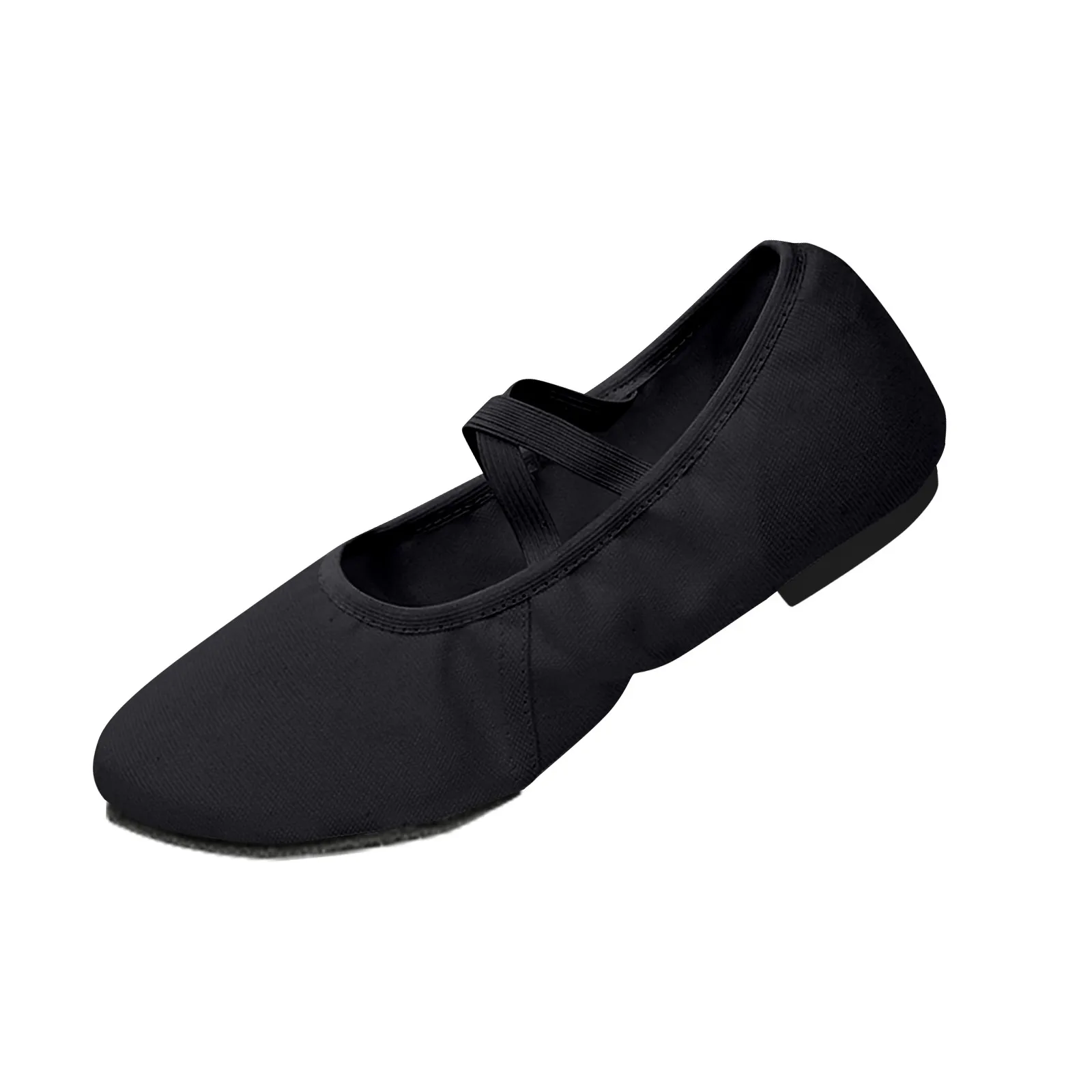 Baletki damskie buty gimnastyczne kapcie baletowe płócienna bandaż elastyczny siatkowy płaski rozcięcie podeszwy buty taniec Pointe baletki