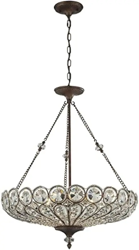 Mocha Chandelier Ceiling Light, Convertible lighting for living room  suspension luminaire