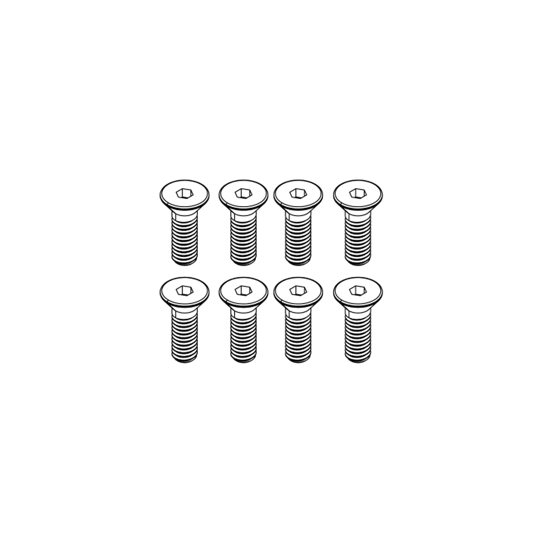 

N517 N517A-M06198 M2.5-8 Countersunk Hex Head Screws Bolt