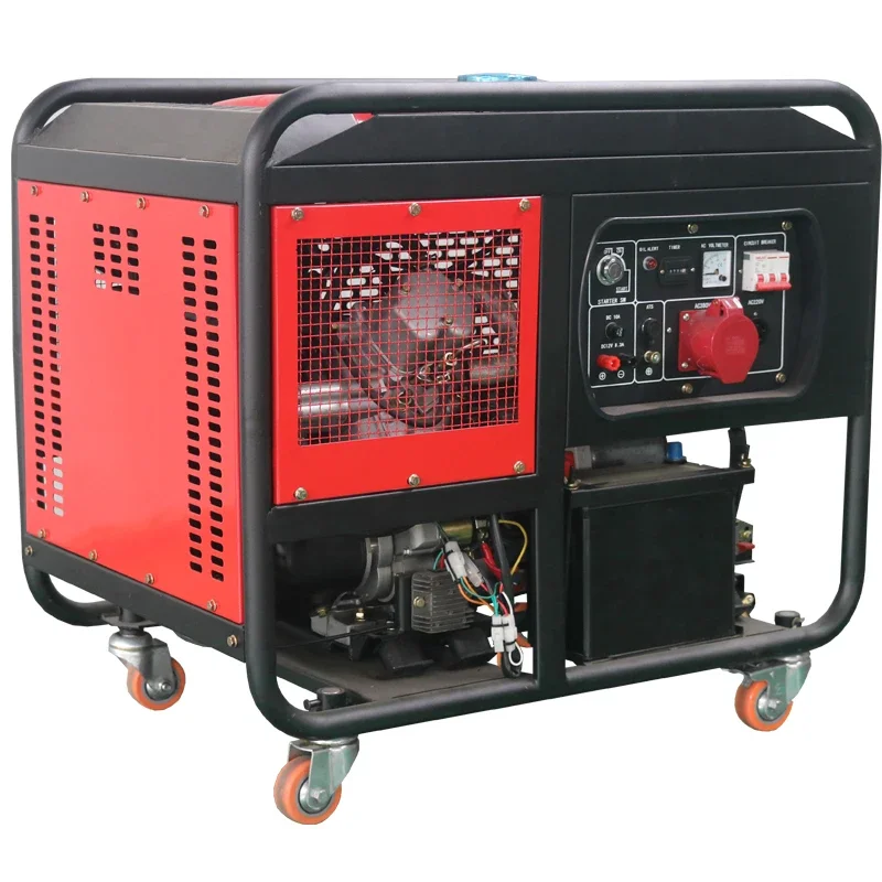 3kw to 15kw portable diesel generators water cooled power two cylinder small 10kw diesel generator with 2V80 engine