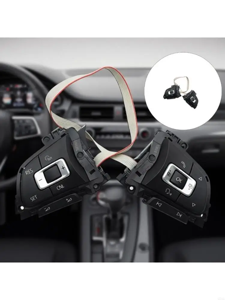 M76E Vehicle Steering Wheel Button Switches Assembly for Multivan Comfort And Safety