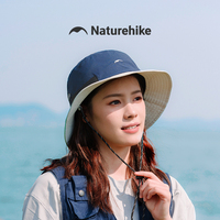Naturehike 2025 New Men's Wide Brim Sun Hat - Waterproof UV Protection Bucket Hat for Fishing Hiking Climbing Summer Outdoor