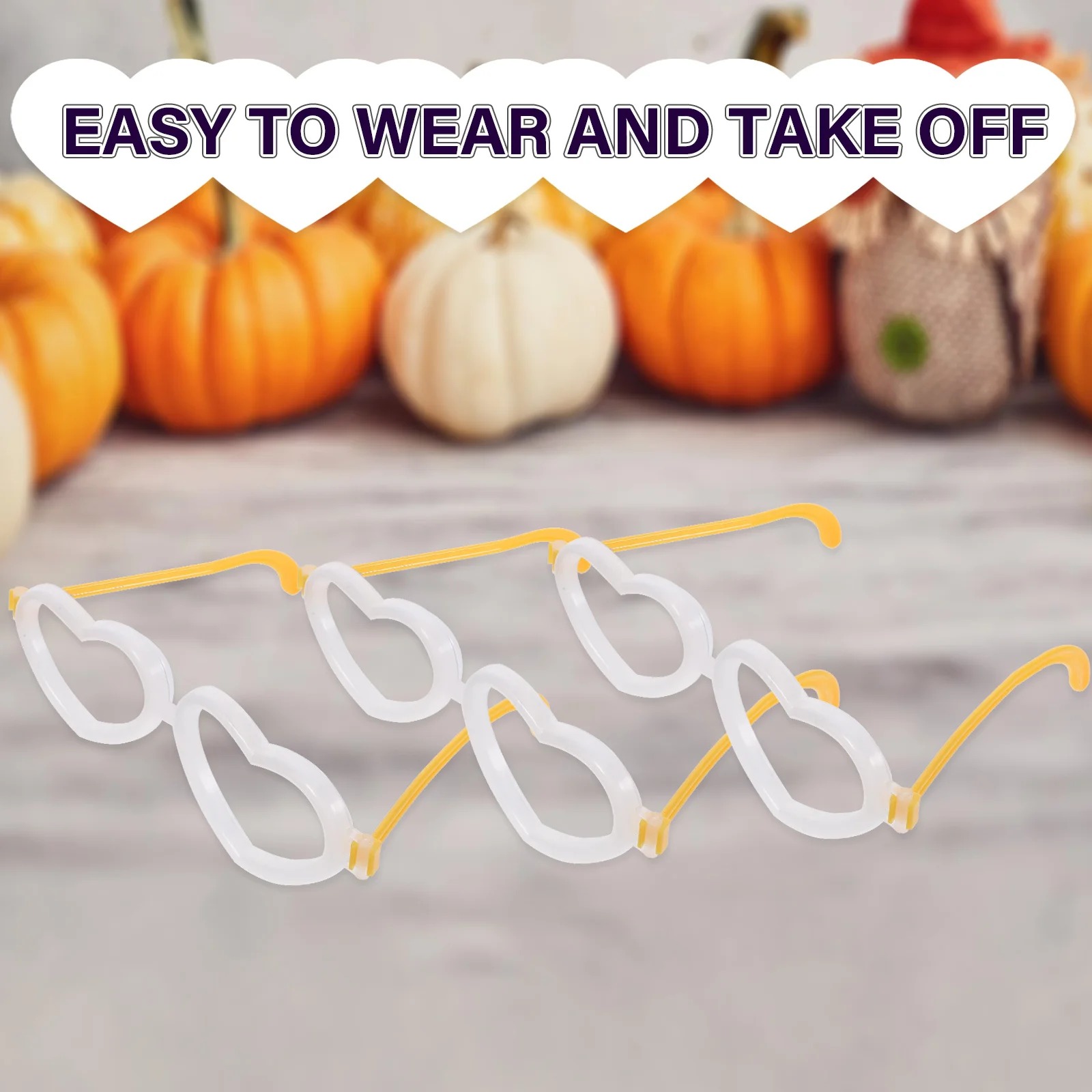 10 pçs varas brilhantes em forma de coração óculos alegre ídolo de ar concertos atividades ao ar livre festas festivais óculos brilhantes