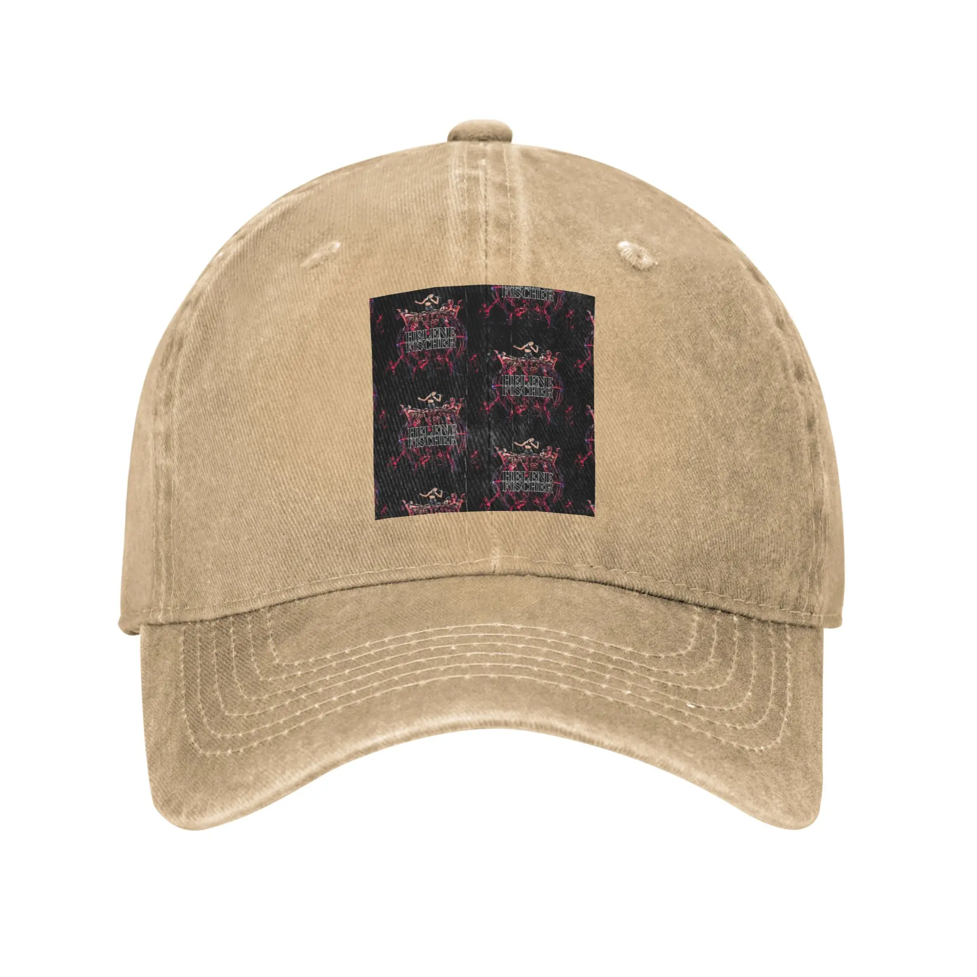 Helene Fischer Washed Denim Cap Casual Baseball Caps Adjustable Hat Summer Unisex Baseball Hats
