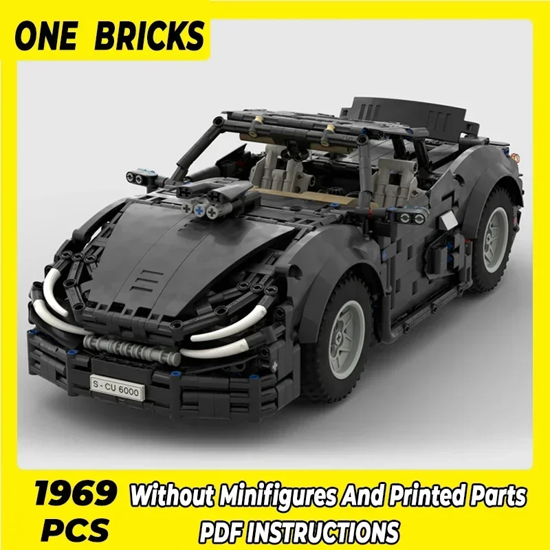 

Строительные блоки MOC, модель автомобиля, мини-суперкар MK1, модульная модель с видом на улицу, сделай сам, сборочные кирпичи, детские игрушки, рождественские подарки