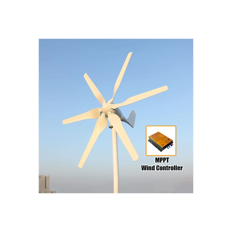 Free Energy Windmill Custom Logo 100W To 1KW Horizontal Wind Turbine Generator For On Grid Wind System