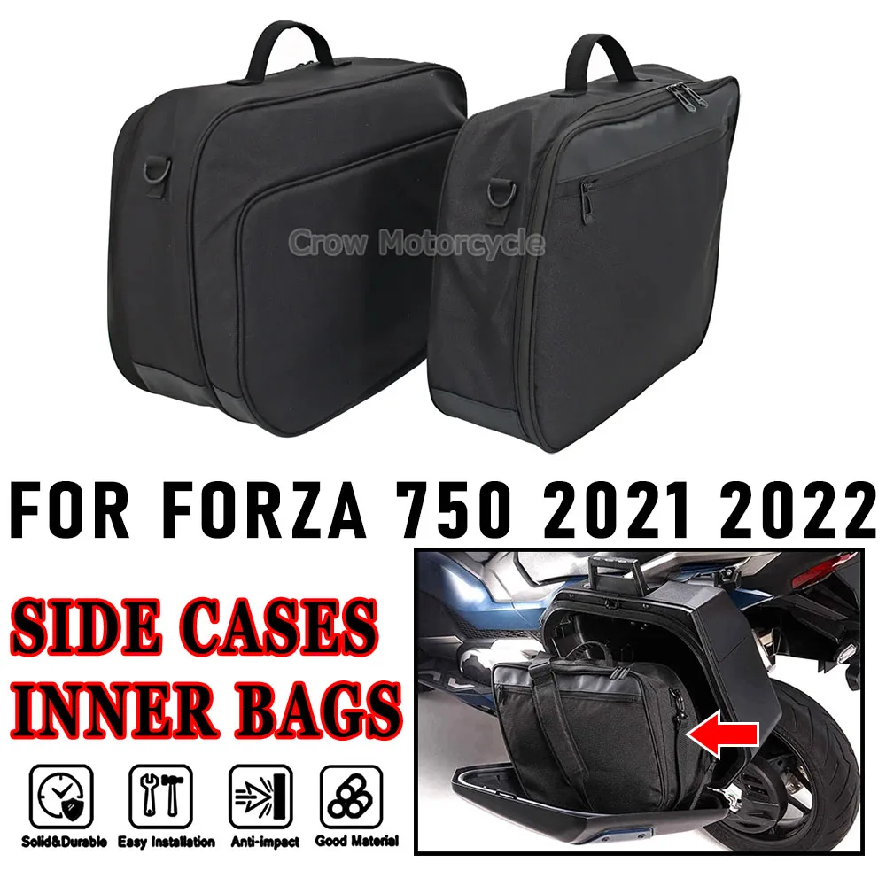 

NEWFORZA 750 Motorcycle Accessory SIDE CASES INNER BAGS FOR HONDA FORZA 750 Forza 750 2021 2022 Black Interior Bag For Side Case