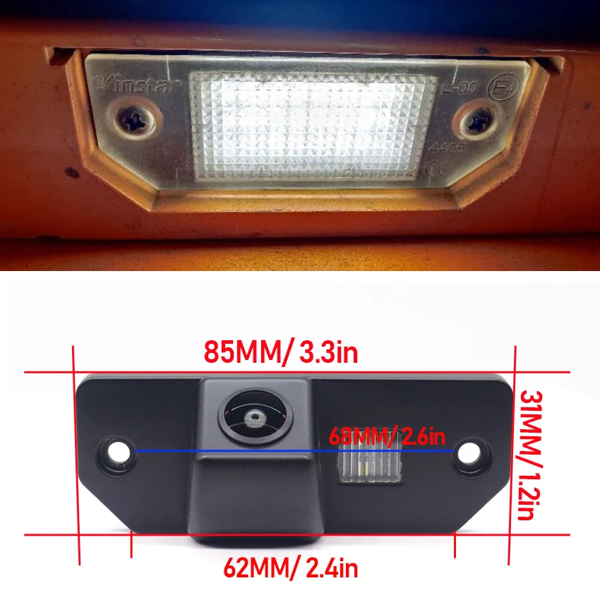 Fisheye 170° HD 1080P Car Night Vision Reversing Rear View Camera For Ford Focus 2 Sedan 2005-2011 C-Max Mondeo Turnier Fiesta