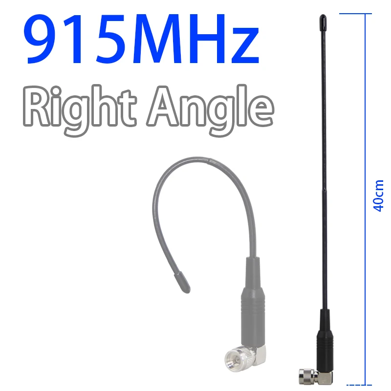 SMA-Stecker mit rechtwinkligem Anschluss für LoRa 868MHz Antenne, geeignet für 906MHz 915MHz Meshtastic flexible Peitschenantenne, 90-Grad-Winkel. – Detail 3