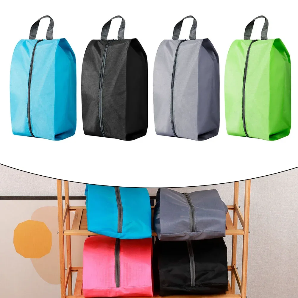 

Multicolor Dustproof Shoe Storage Bag Sturdy Pouch Waterproof Nylon Shoe Bag Great For Travel Climbing Household Shoe Organizer