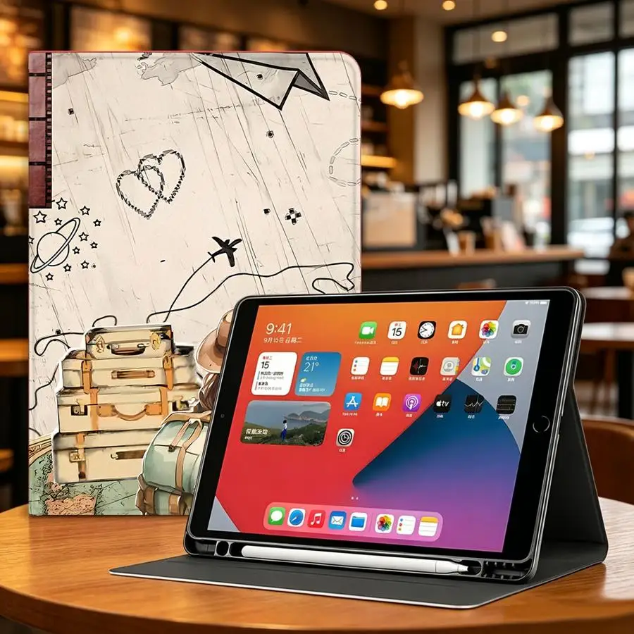 With Pencil Holder Case for Xiaomi Pad 6s Pro 7 Ultra Pad 5 6 7 8 Pro Redmi Pad SE K Pad 8.8 9.7 12.4 Inch Airplane Travel