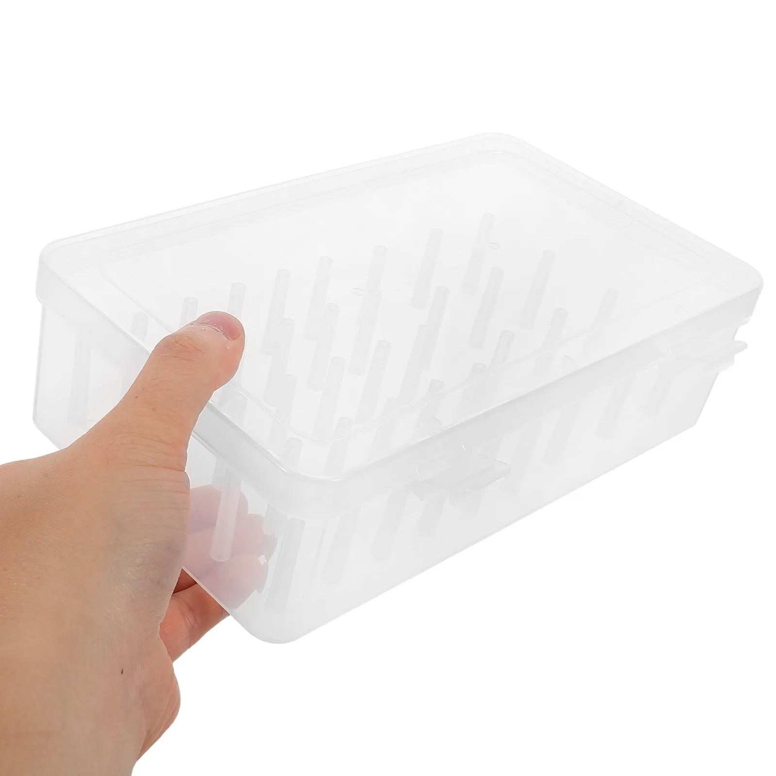 

3Pcs Sewing Thread Storage Box Multifunctional Clear Organizer Case Holds 42 Spools Embroidery Thread Spool Holder Home DIY