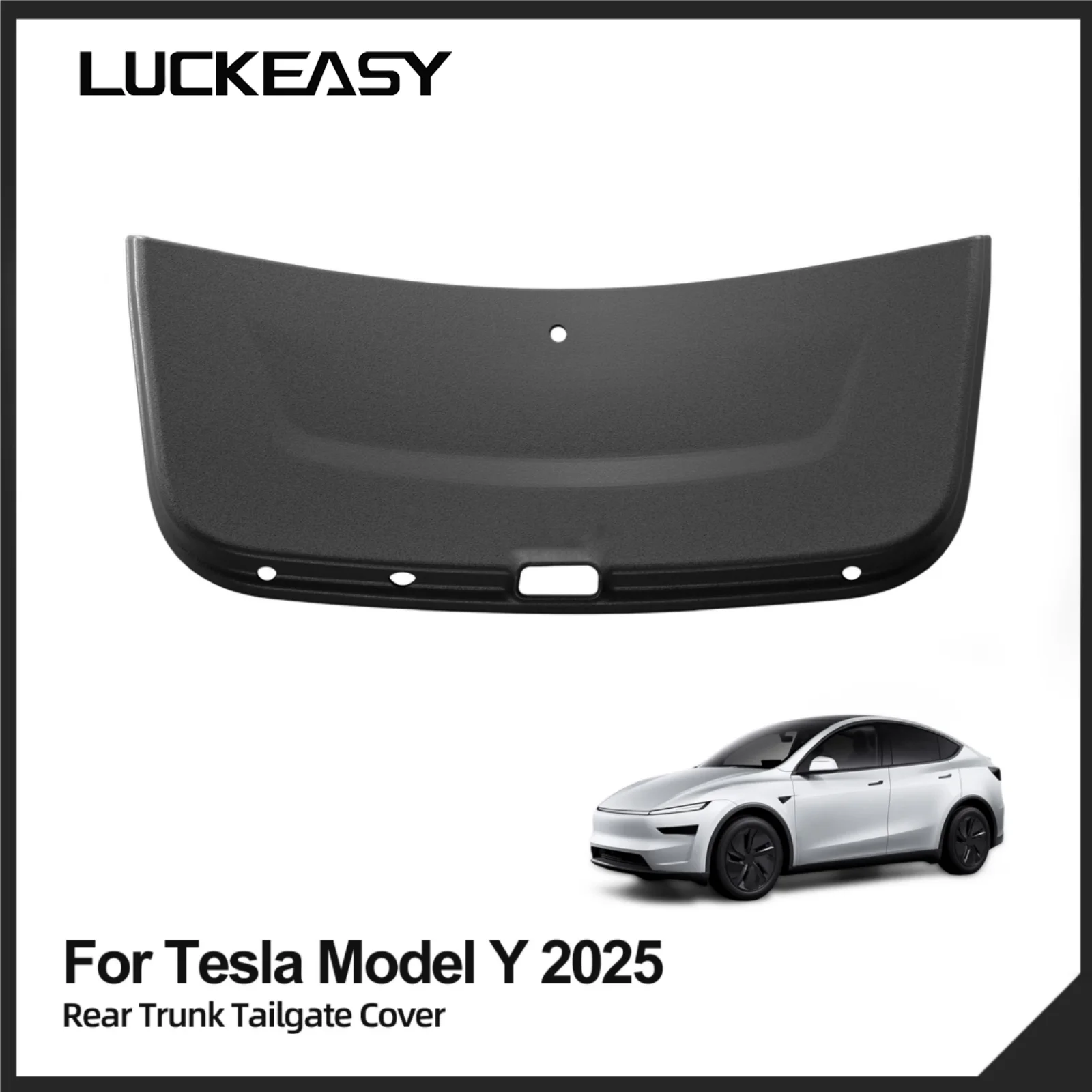 LUCKEASY (Berlin Version) for Tesla Model Y Launch 2025 2026 Juniper Rear Trunk Tailgate Protection Pad TPE Car Accessories