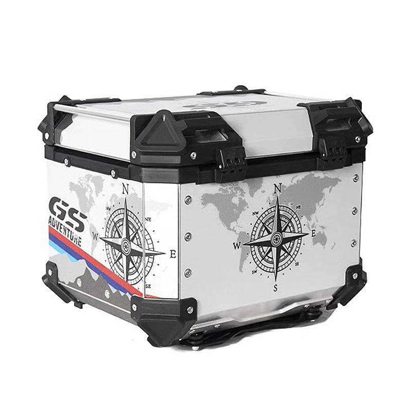 45L 55L Aluminum Motorcycle Helmet Box Trunk Top Case Travel Luggage Storage Box For BMW r1200gs adventure 1200 gs R1250GS ADV