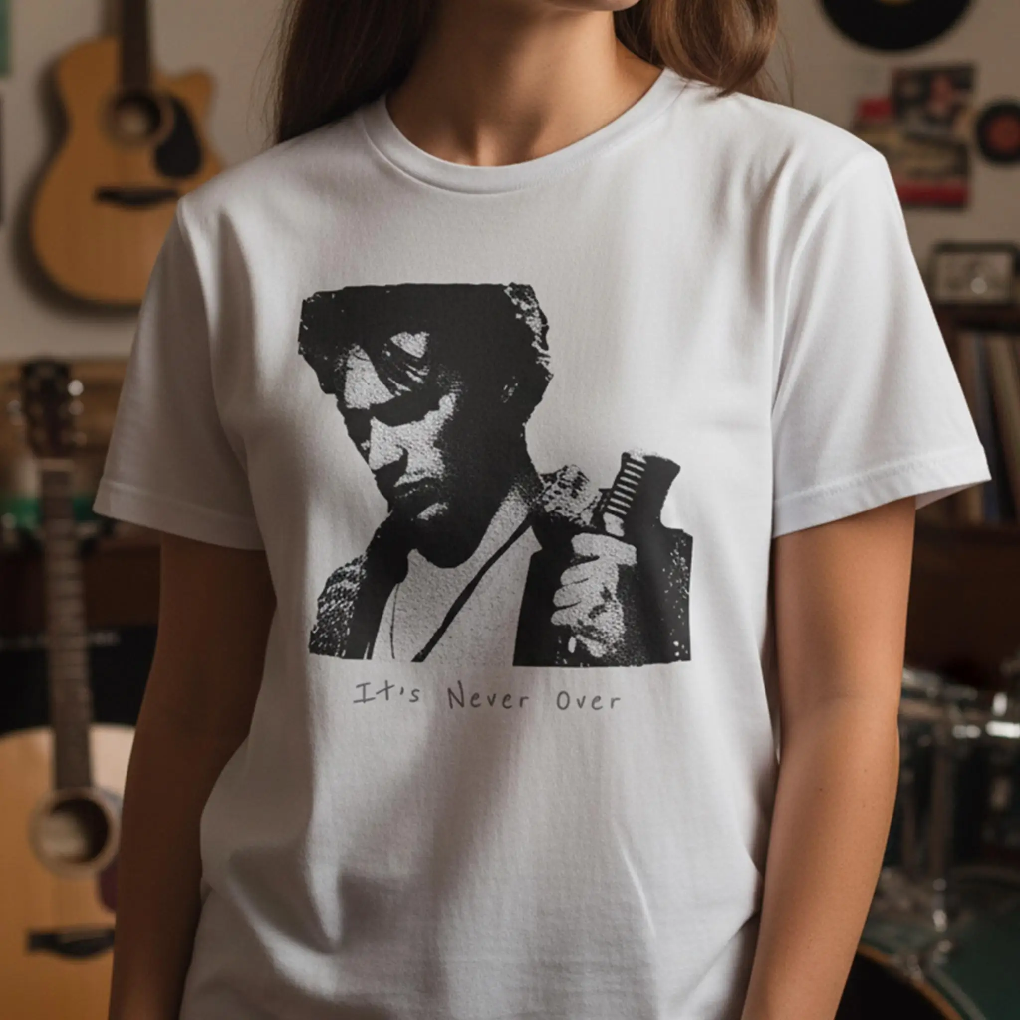 It's Never Over Shirt Jeff Buckley Shirt Vintage Music T-shirt Unisex Tee 90s Rock Style Retro Streetwear Grunge Vibe Gift