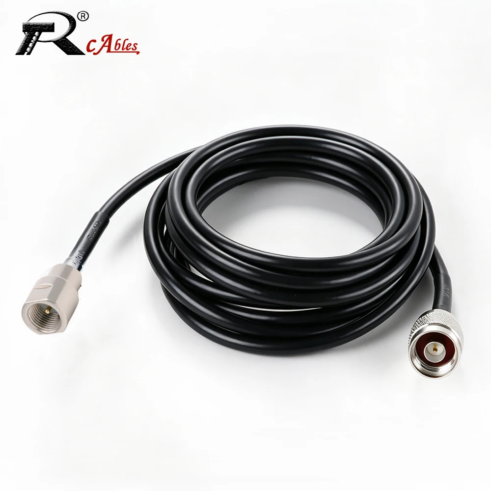 RG58 Coaxial N Male Female Plug Jack to FME Male Female RF Pigtail Jumper Crimp 50Ω Straight Coax Cable Low Loss for Ham Radio