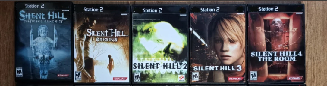 

PS2 silent hill series With Manual Copy Disc Game Unlock Console Station 2 Retro Optical Driver Retro Video Game Machine Parts