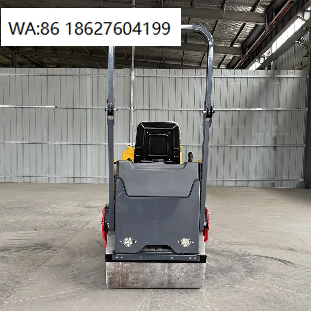 

1Ton Double Drum Ride On Road Roller Vibratory Compactor with Core Parts for Road Construction