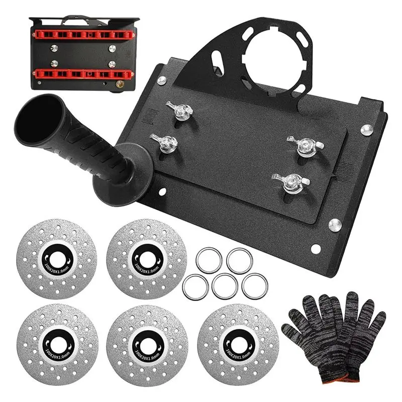 

ABMH-Chamfering Tool Angle Grinder Stand Cutter Holder Attachments Adjustable 45° Beveling Bracket Device