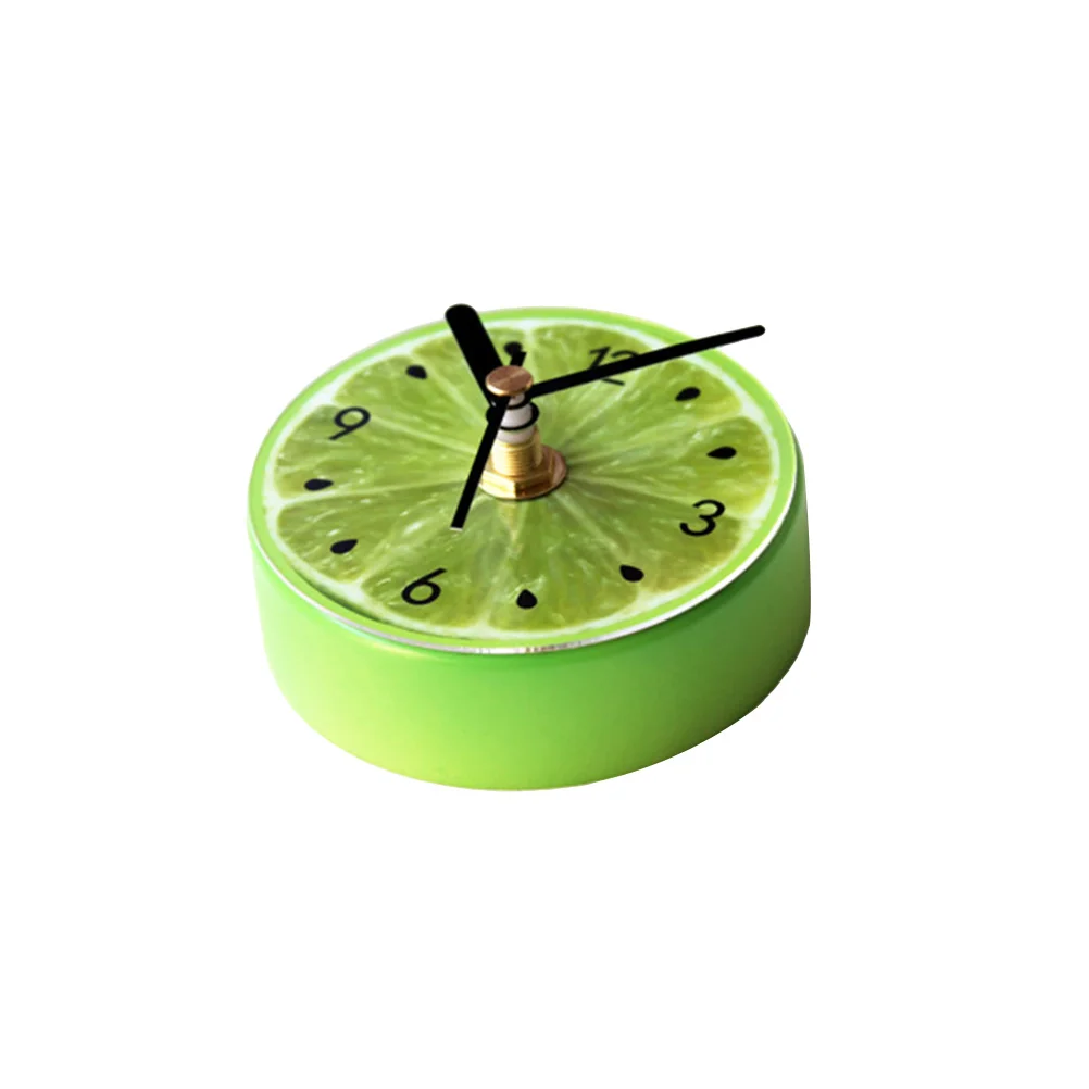 

Lemon Refrigerator Clock Magnet Cute Fruit Pattern Fridge Decor Kitchen Timer With Strong Magnets No Cover