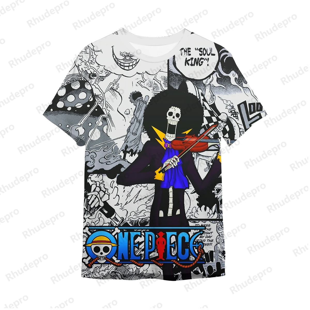 Monkey D rufy Men Gift Fashion t-shirt Y2k One Piece Roronoa Zoro Streetwear bambini top abbigliamento abbigliamento manica corta