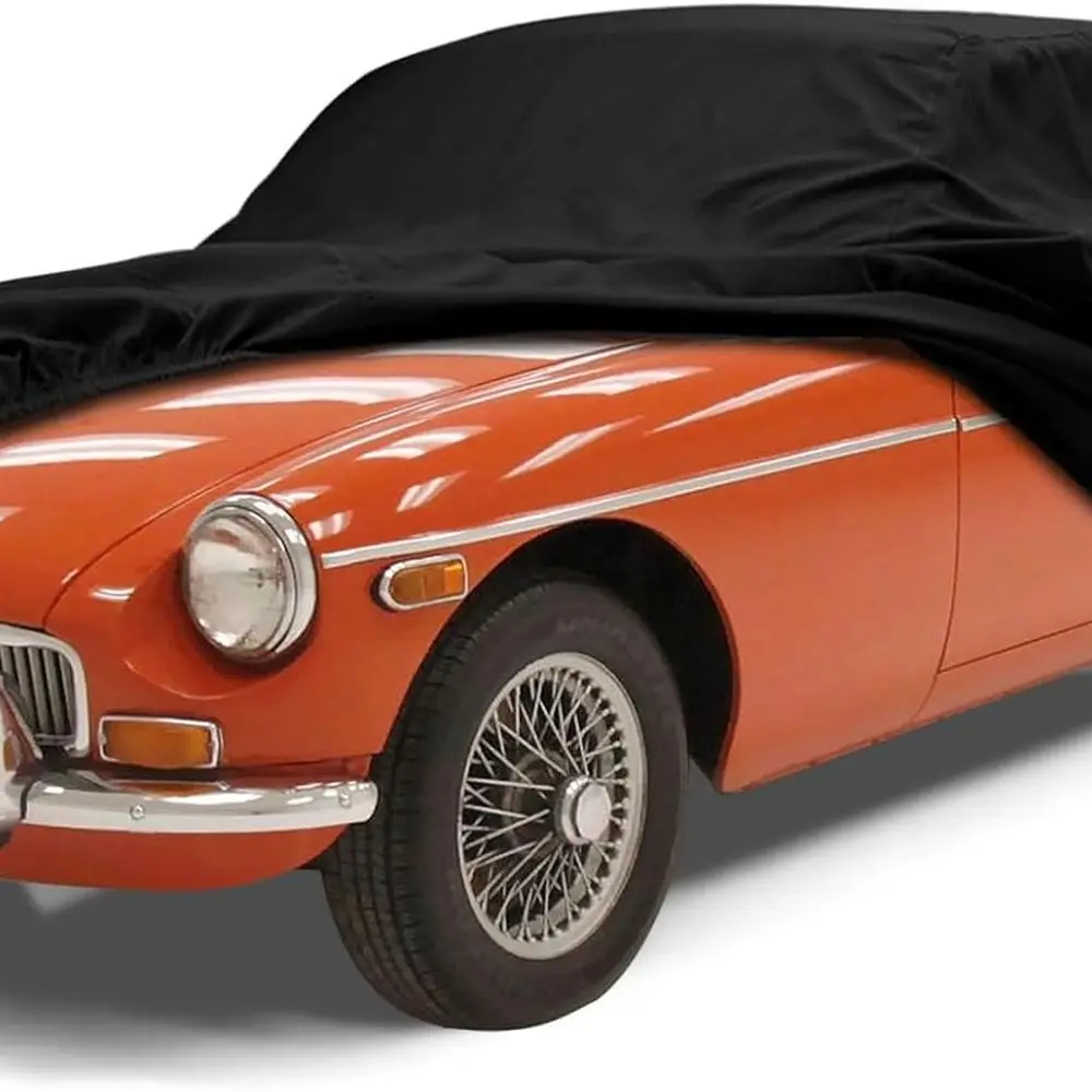 

All-Weather 1962-1980 MG MGB Car Cover with Reflective Strip & Anti-Theft Lock for Protection Against Dust, Snow, Rain, and Hail