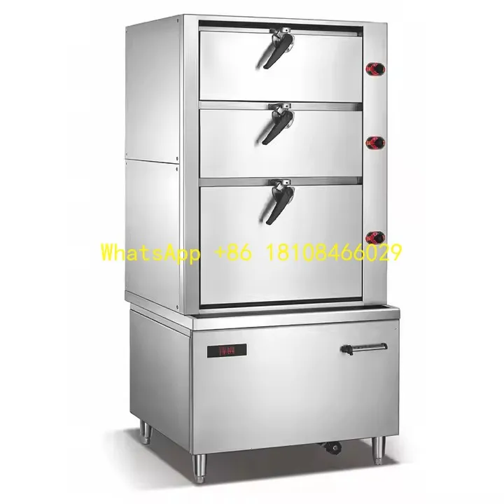

t Electric Food Steamers Stainless Steel Rice Steamer Cabine Commercial Seafood Steamed Cabinet